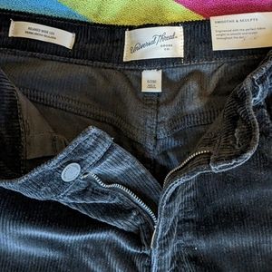 Black Corduroys, Size 8, Relaxed Wide Leg